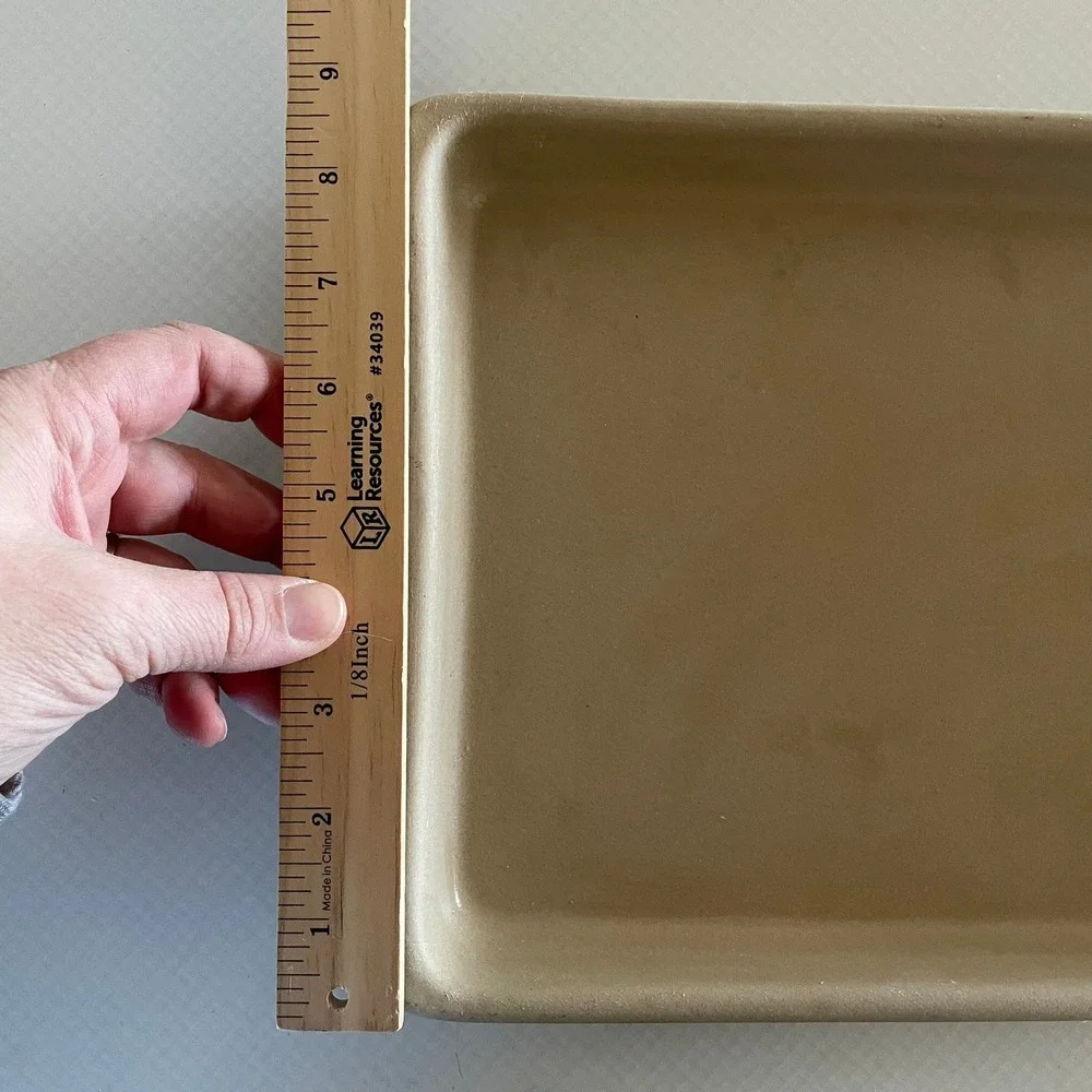 NEW Vtg Pampered Chef 14x9 Medium Bar Pan Cookie Sheet Family Heritage Stoneware